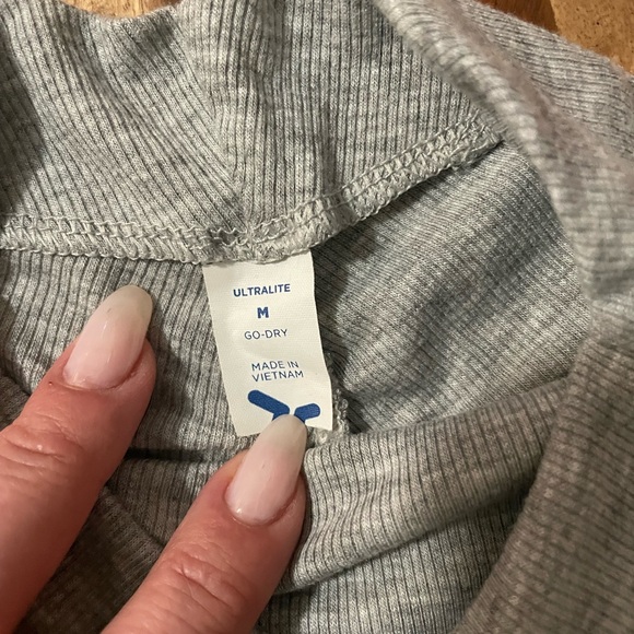 Gray | Go-dry Ultralite Turtleneck Long Sleeve - Picture 2 of 3